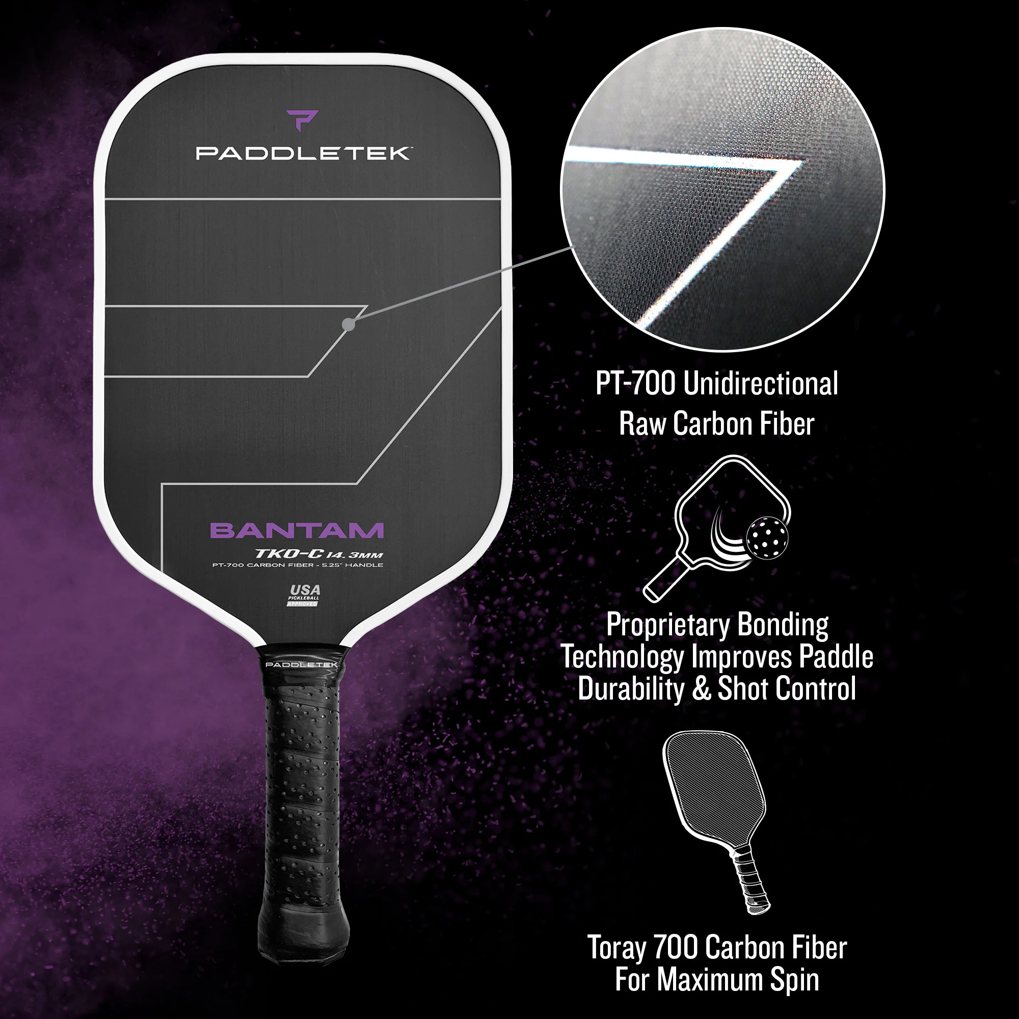 Vợt Paddletek Bantam TKO-C 14.3mm